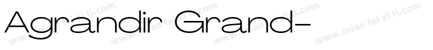 Agrandir Grand字体转换
